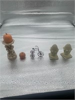assorted mini decorations glass/metal