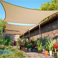 ShadeMart 14'x14' Sun Shade Sail UPF50  Sand Beige