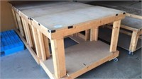 (4) 24"x48"x36" rolling tables