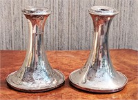 Sterling Silver Weighted Candlestick Holders