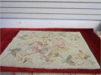 Vintage Pricilla turner floor rug. Floral