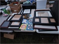 Large assortment assorted picture frames
