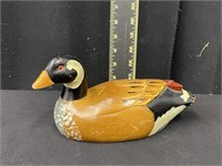 Vintage Handcarved Painted Wooden Duck
