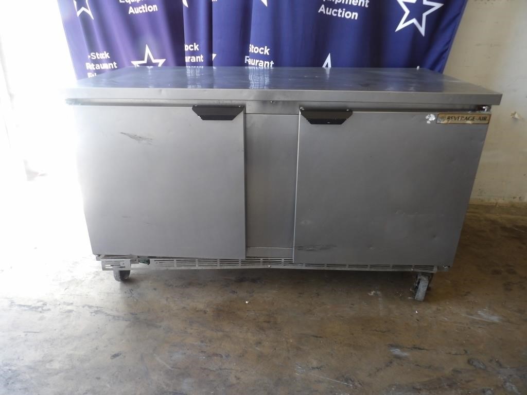 Beverage Air  60" Worktop Refrigerator w/ (2) Dr