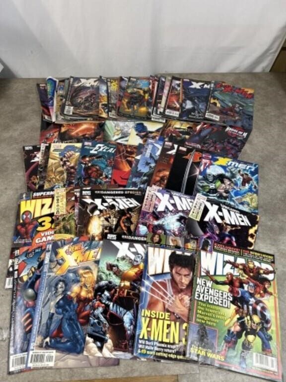 Large assortment of comic books, most appear to