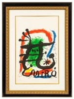 Framed Lithograph After Joan Miro.