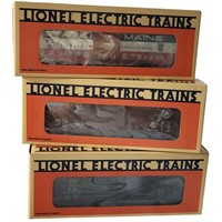 LIONEL  THREE PACK BOXCAR SERIES #4 NEW IN BOX