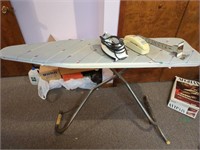 Ironing board,  black & Decker Iron,  hanger, &