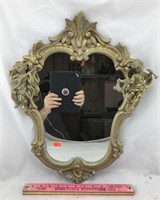 Vintage Mid-Century Mirror with Cherubs