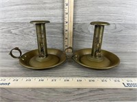 Pair of Bronz Candle Holders