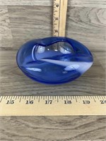 Blue & White Glass Dish