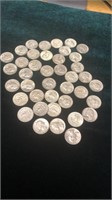 40 silver Quarters dated 1964