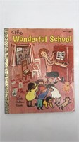 1971 Book The Wonderful School Little Golden Book