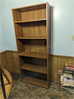 Wooden 6 Shelf Bookcase