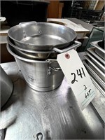 *LOT*(3)ALUMINUM STOCK POTS