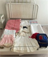 Throw quilts, vintage clothes , baby changer, kid