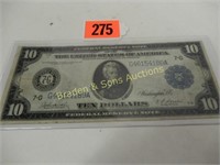 US SERIES 1914 $10.00 FEDERAL RESERVE NOTE