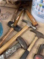 LOT OF 7 HAMMERS AND MALLETS