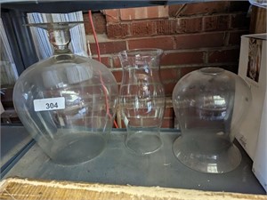 Large Glass Vase, Globe & Other
