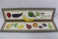 Pair Paula Zanger Watercolor Fruits & Veggies