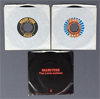Three Grand Funk 45 Vinyl Single Records
