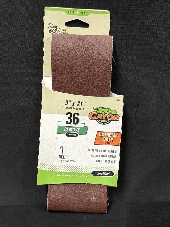 Gator 3 x 21 Ceramic Alumina Belt Sandpaper I