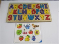 Kids Learning Toys. ABC is 12" T x 22" W