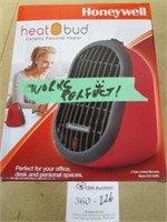 Honeywell Heat Bud Personal Ceramic Heater ~ Red