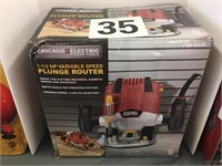 CHICAGO ELECTRIC VARIABLE SPEED PLUNGE ROUTER