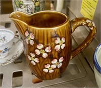 DOGWOOD BLOSSOM POTTERY PITCHER