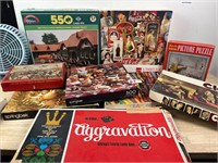 Vintage Clue Board Game and Puzzles