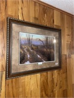 Hayden Lampson Framed Deer Print (36" Wide)