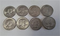 1979 Susan B Anthony $1 Coins (8)