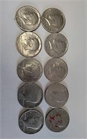 1971 Kennedy Half Dollars (10)