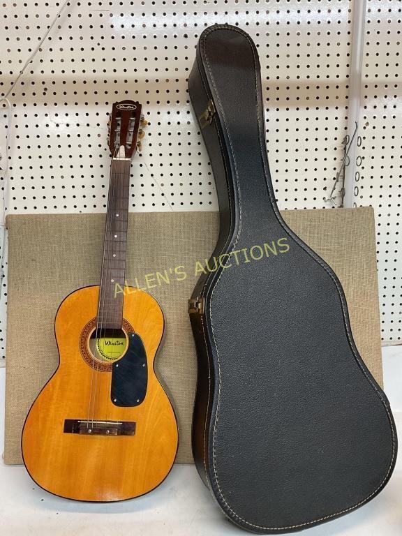 WINSTON ACCOUSTIC GUITAR AND HARD CASE