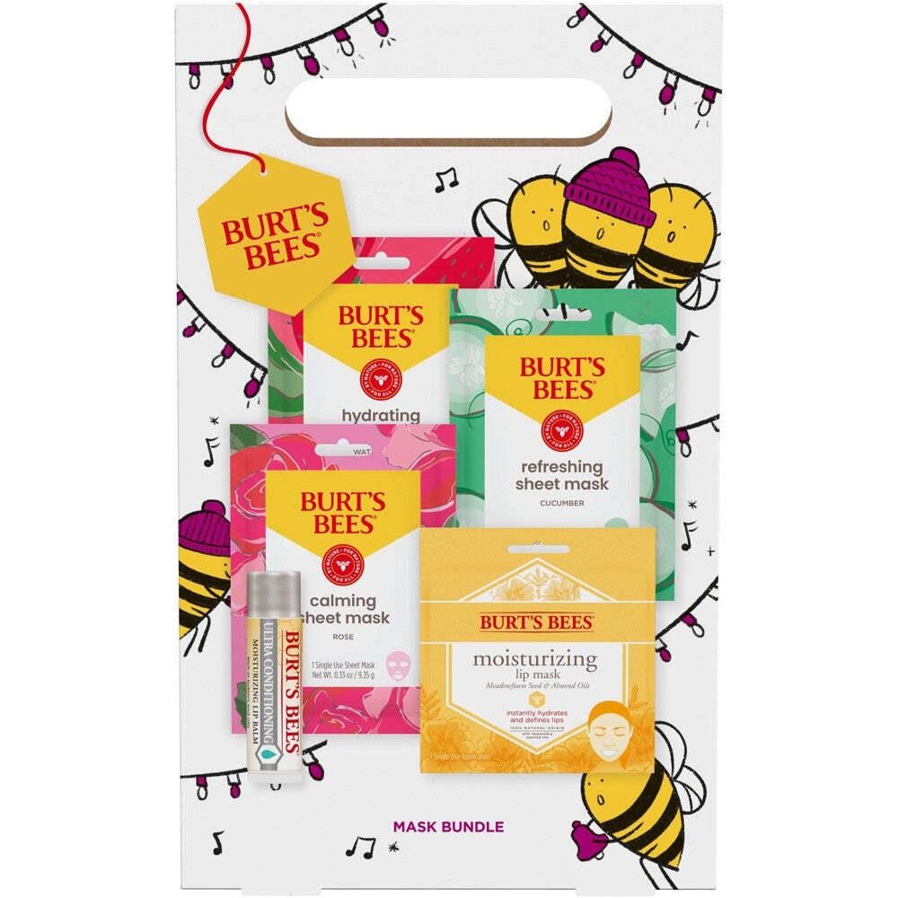 Burt's Bees Face Mask Bundle Gift Set - 5pc