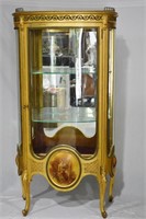 Louis XV Style Vitrine Curio Cabinet