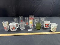 Coke, 7-Up, Clark, 76, Vintage Glasses & Mugs