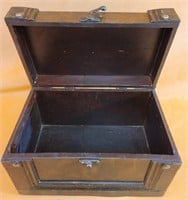 Wooden designer storage box 9.5" × 6." × 5.5" H