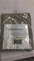 Crushed voile sheer curtain