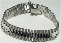 14KT WHITE GOLD 44.40 GRS 8 INCH ROLEX STYLE