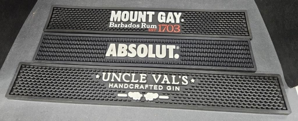 (CC) Bar Well Mats Include Absolut, Uncle Val's,