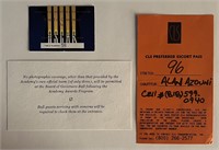 1996 Academy Awards Governors Ball ticket and park