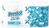 12 Mega  Rolls Ultra Soft 2-Ply Toilet Paper