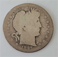 1897S Barber Half Dollar