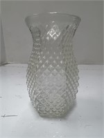 Vintage Hoosier Clear Glass Flower Vase