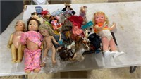 Bin Of Assorted Dolls and Parts