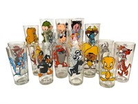 1973 Pepsi Looney Tunes Glasses lot of 17