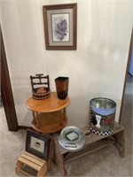 Wooden Step Stool, Small Work Bench, Side Tables