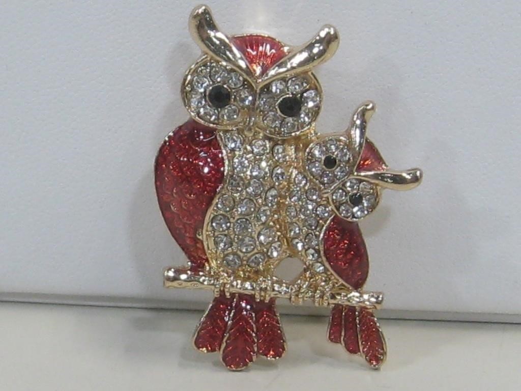 Owl Fashion Costume Jewelry Brooch